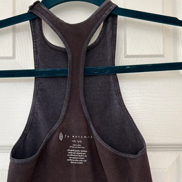 Free People Movement Ribbed Racerback Tank Top XS/S - Picture 1 of 9